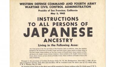 Instructions to All Persons poster, paired with Order 41. Gift of James V. Gatewood, 99.243.2
